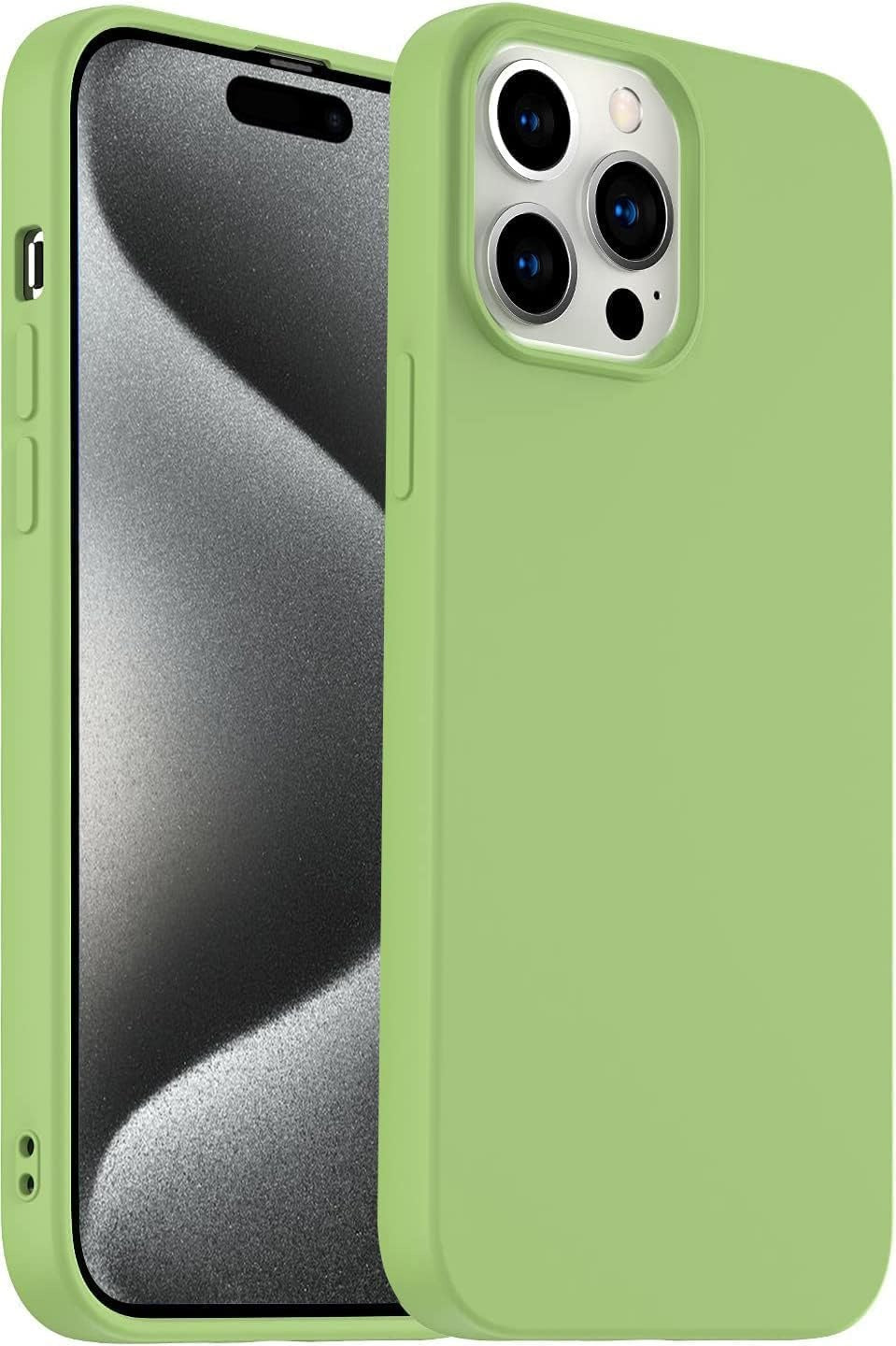 Asli Global iPhone 15 Pro Silicone Magsafe Cover | Light Green Asli Global iPhone 15 Pro Silicone Magsafe Cover | Light Green